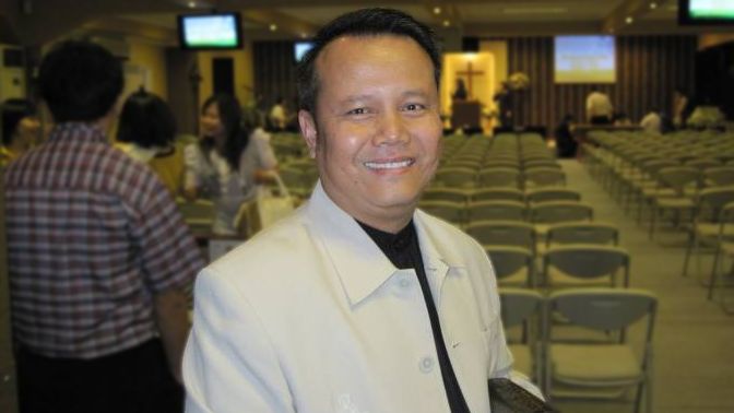 Pdt Ishak Tulus di Graha Amal Kasih pada 27 Juni 2010