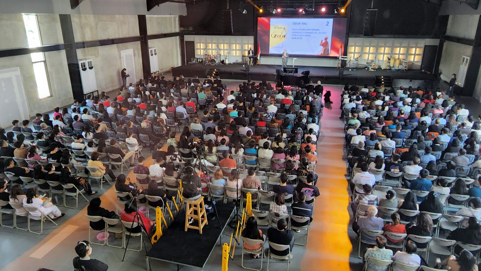 Ibadah perdana di gedung Grha Amal Kasih pada 14 Agustus 2022